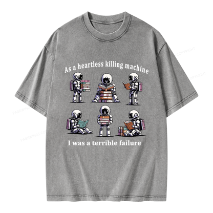 Pagewings Sci Fi Bookish Unisex Washed T-shirt