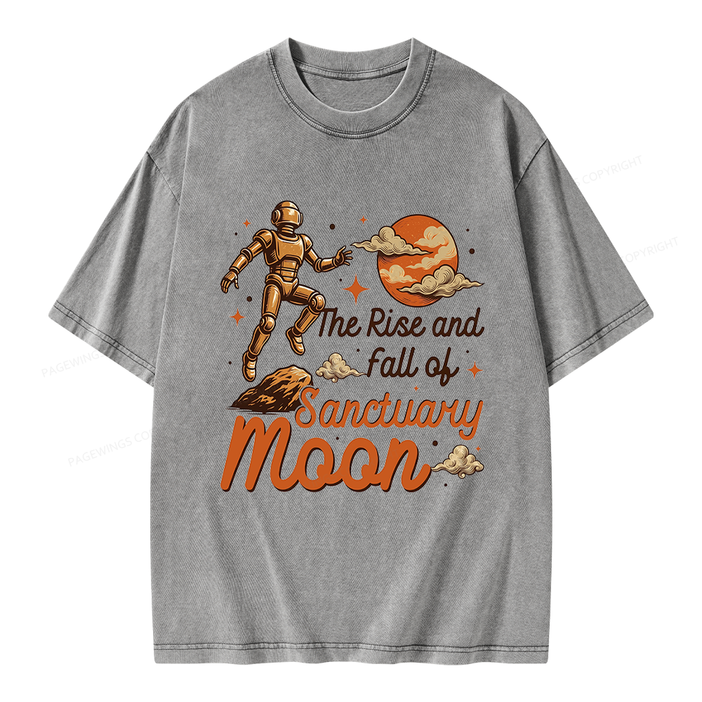 Pagewings Sci Fi Bookish Unisex Washed T-shirt