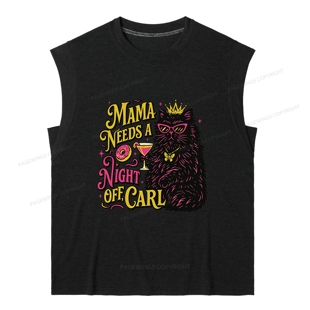 Pagewings Mama Needs A Night Off15176 Bookish Women's Heather Tank Top