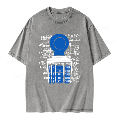 Pagewings Books Library Stamp Unisex Washed T-shirt