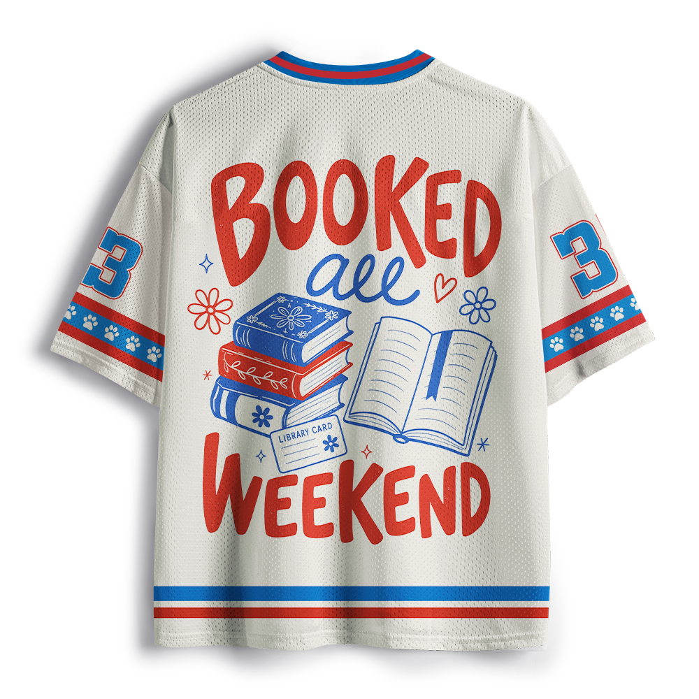Pagewings I Take Care Of My Books Unisex Mesh Jersey