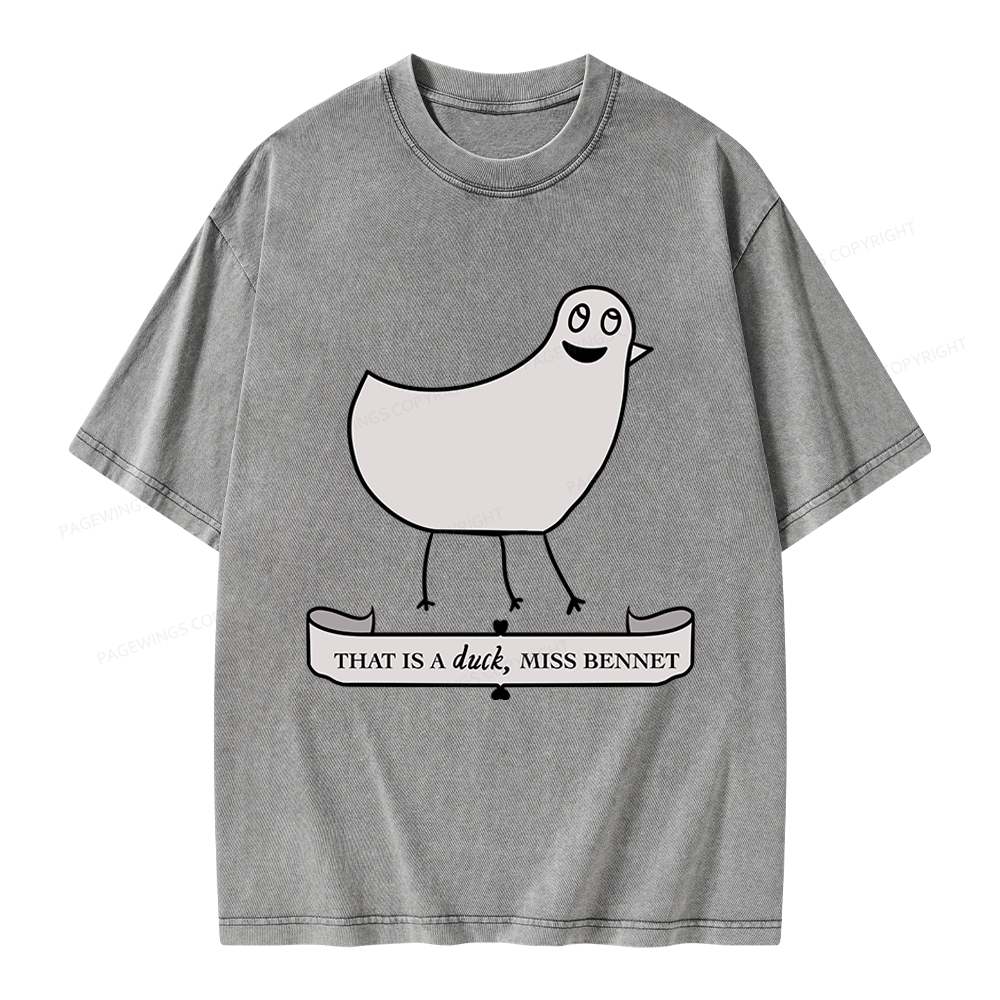 Pagewings That Is A Duck Unisex Washed T-shirt