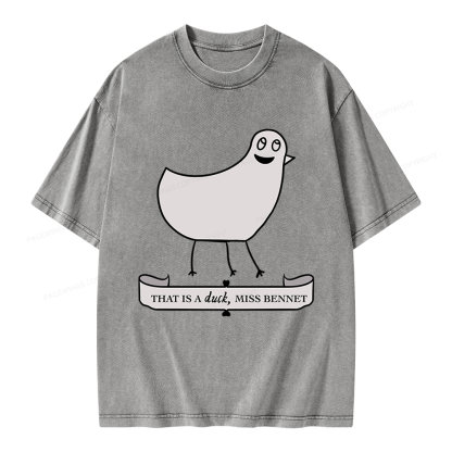 Pagewings That Is A Duck Unisex Washed T-shirt