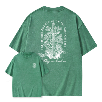 Pagewings Nesta I Am the Rock Unisex Washed T-shirt