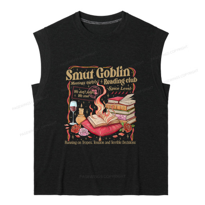 Pagewings Smut Goblin Dark Romance14651 Bookish Women's Heather Tank Top