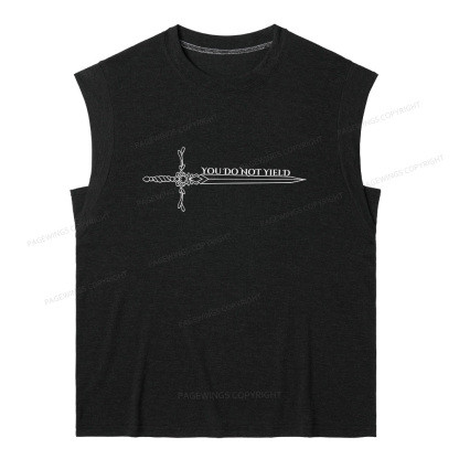 Pagewings You Do Not Yield13774 Bookish Women's Heather Tank Top