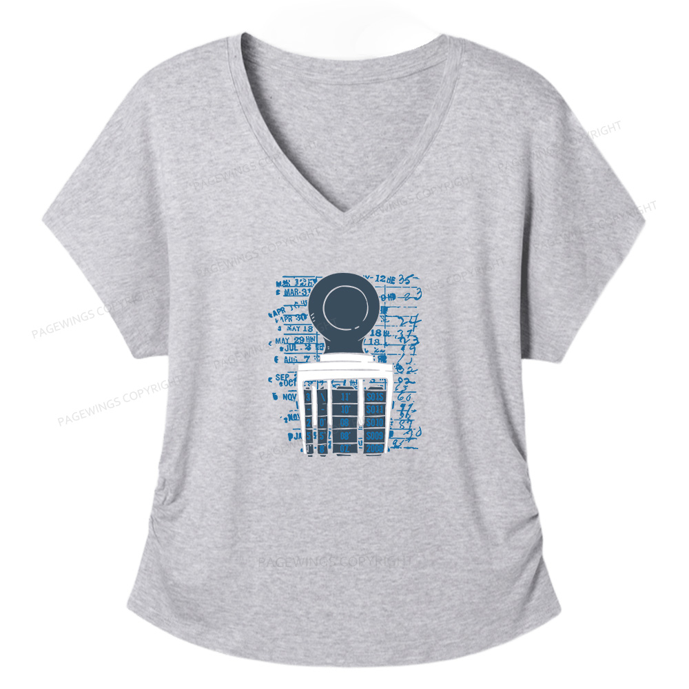 Pagewings Books Library Stamp16436 Soft Women's Modal V-neck T-shirt