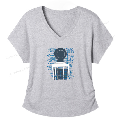 Pagewings Books Library Stamp16436 Soft Women's Modal V-neck T-shirt