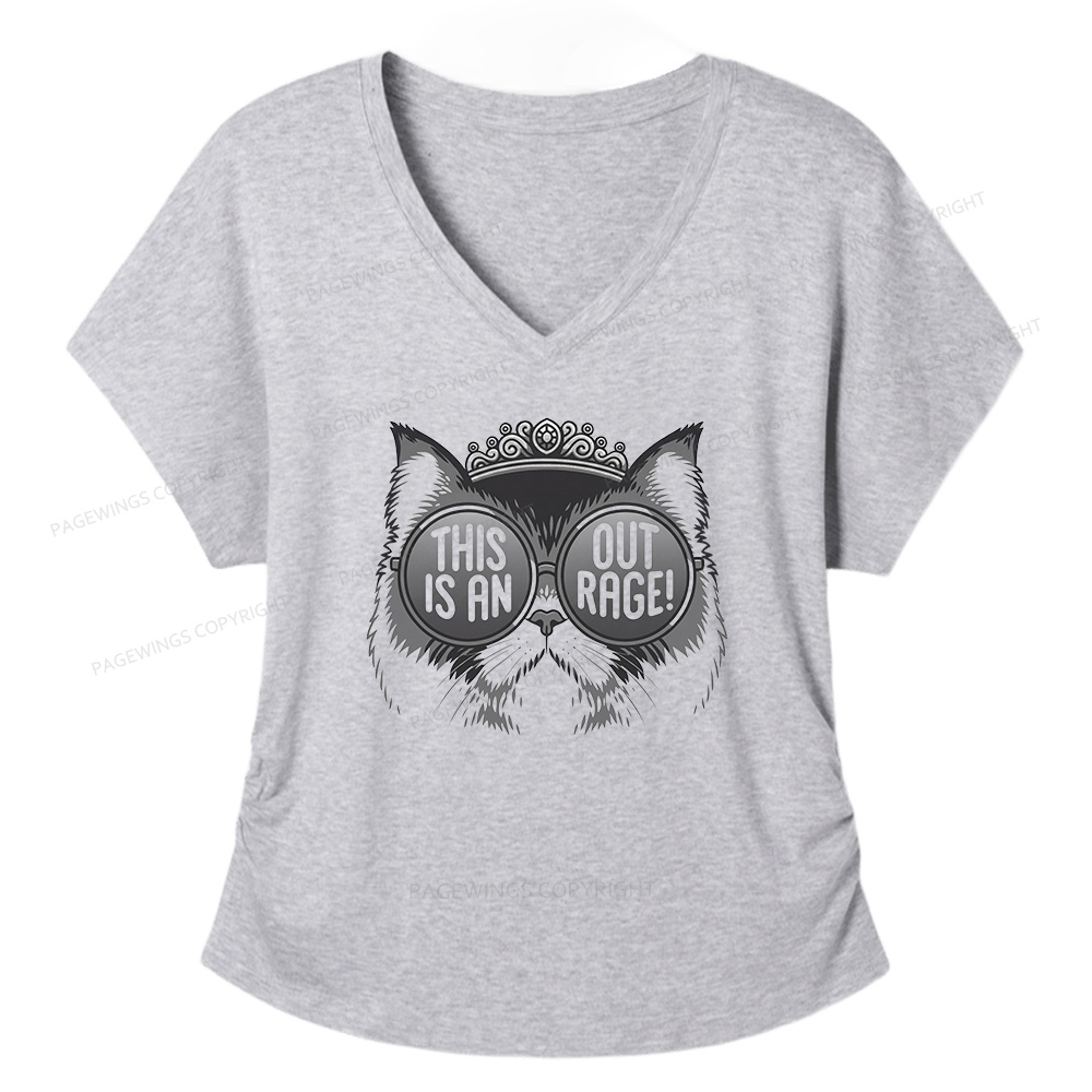 Pagewings Sci Fi Bookish16430 Soft Women's Modal V-neck T-shirt