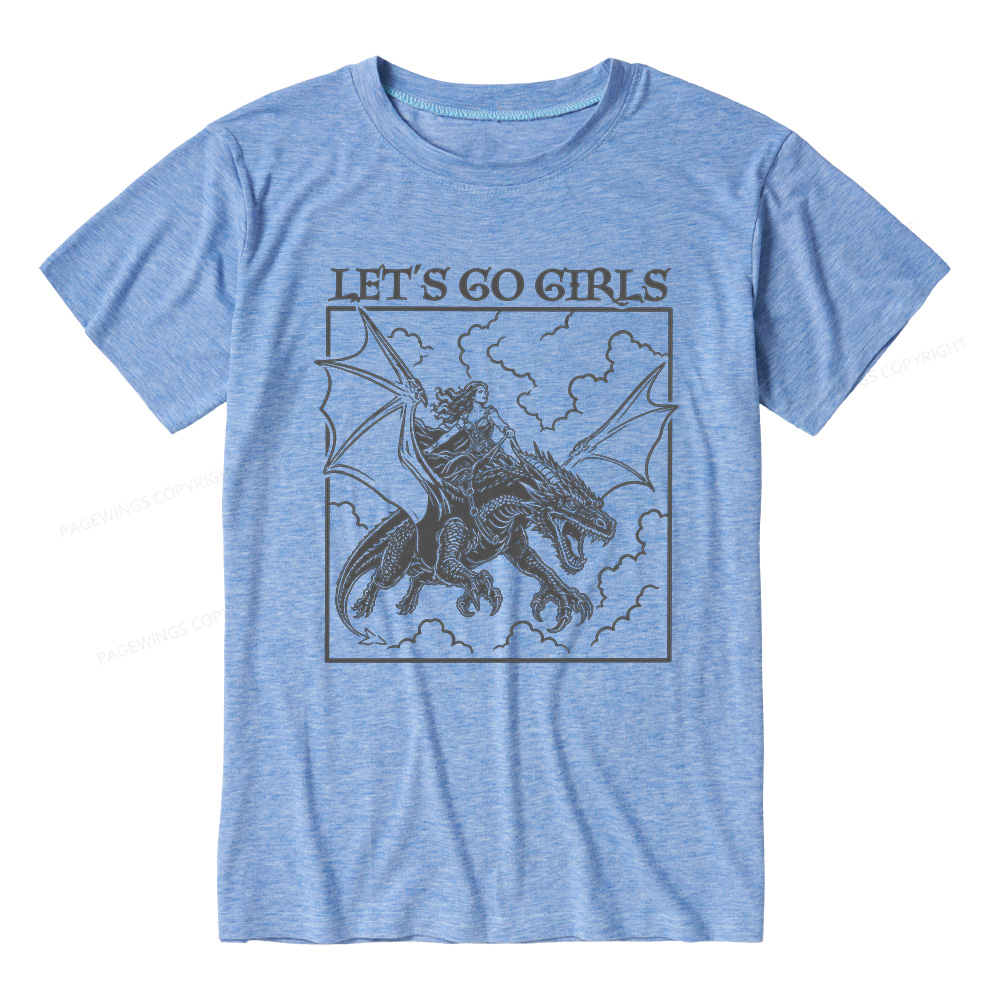 Pagewing Let's Go Girls16145 Bookish Unisex Heather T-Shirt