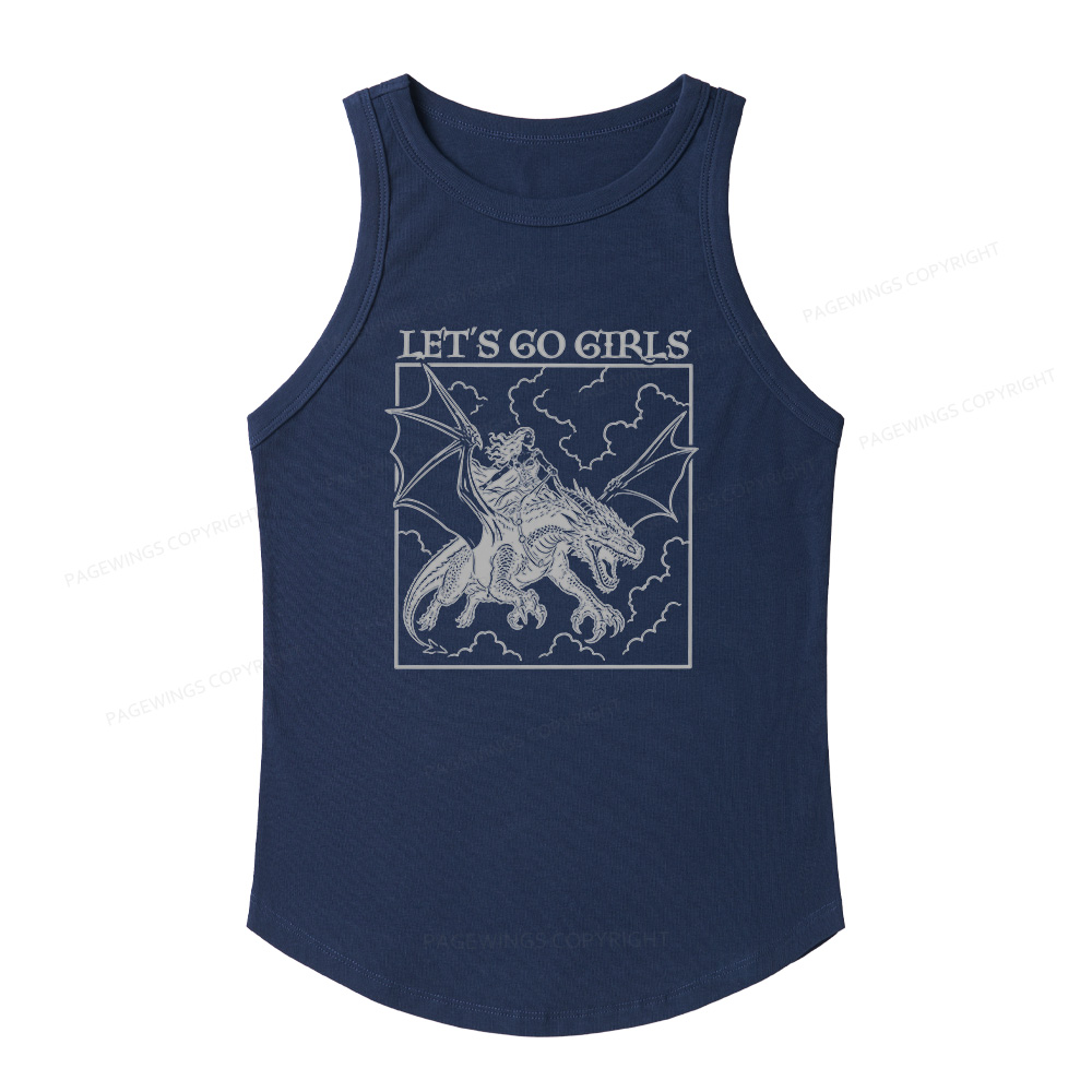 Pagewing Let's Go Girls16145 Women's Fitted Tank Top