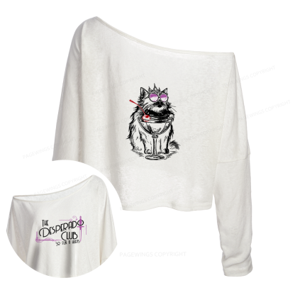 Pagewings Sci Fi Book Lover  Slouchy Long Sleeve Off Shoulder T-shirts
