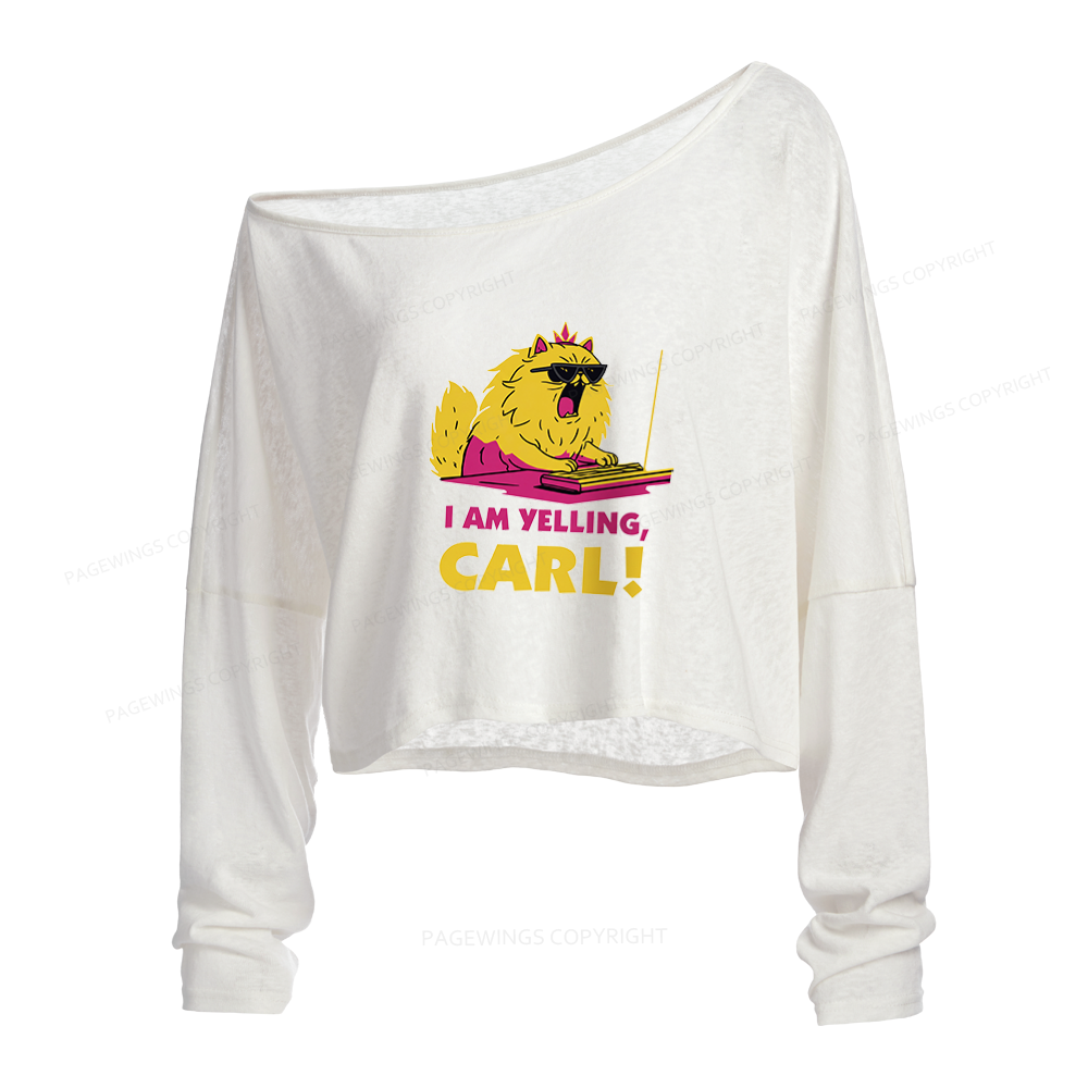 Pagewings Sci Fi Bookish Slouchy Long Sleeve Off Shoulder T-shirts