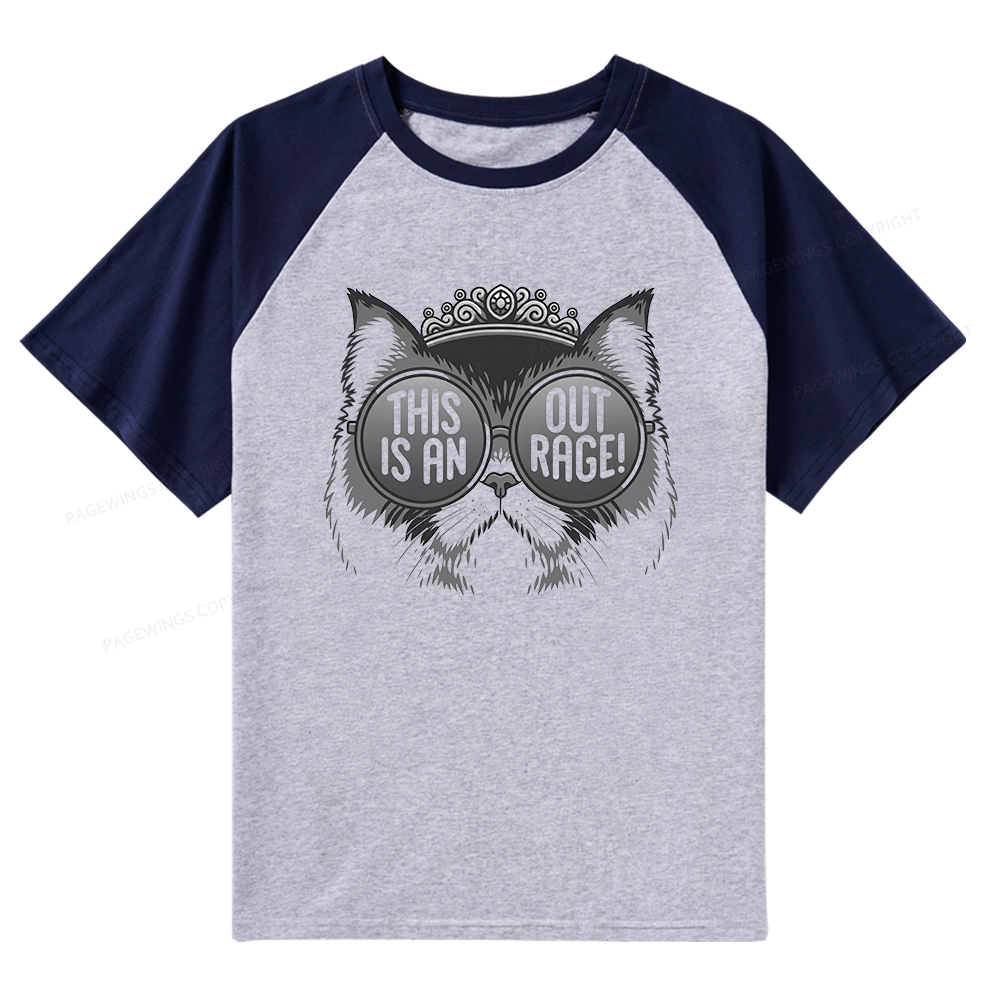 Pagewings Pagewings Sci Fi Bookish Raglan T-shirt