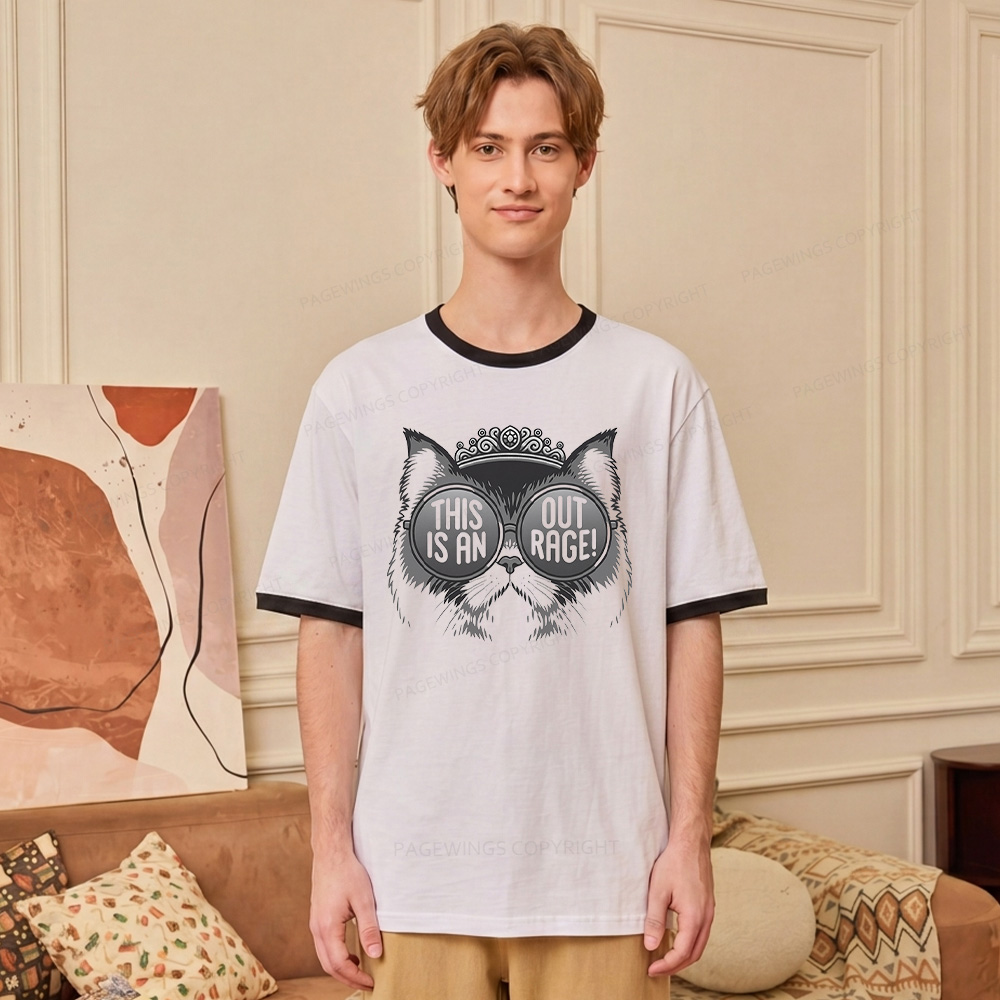 Pagewings Sci Fi Bookish Unisex Ringer T-Shirt 