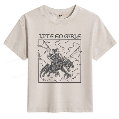 Pagewing Let's Go GirlsBookish Women's Washed T-shirt