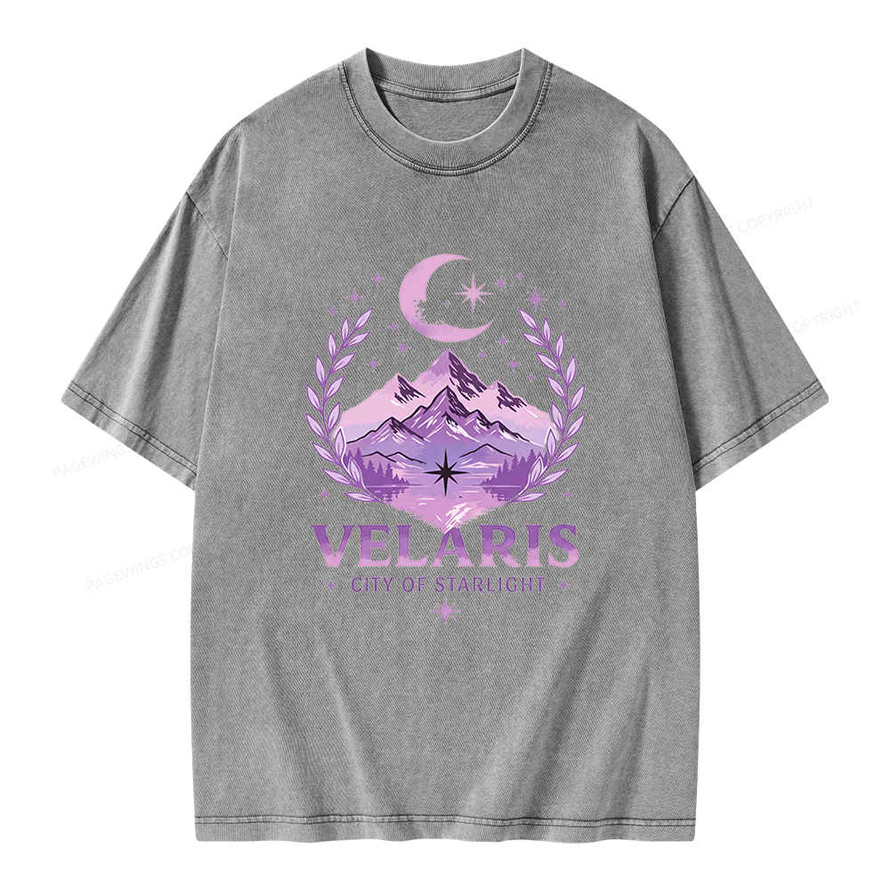 Pagewings Fantasy Book Lover Unisex Washed T-shirt