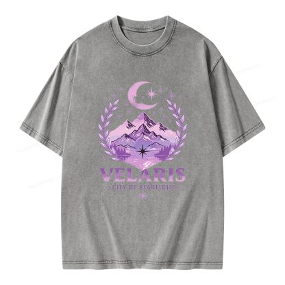 Pagewings Fantasy Book Lover Unisex Washed T-shirt