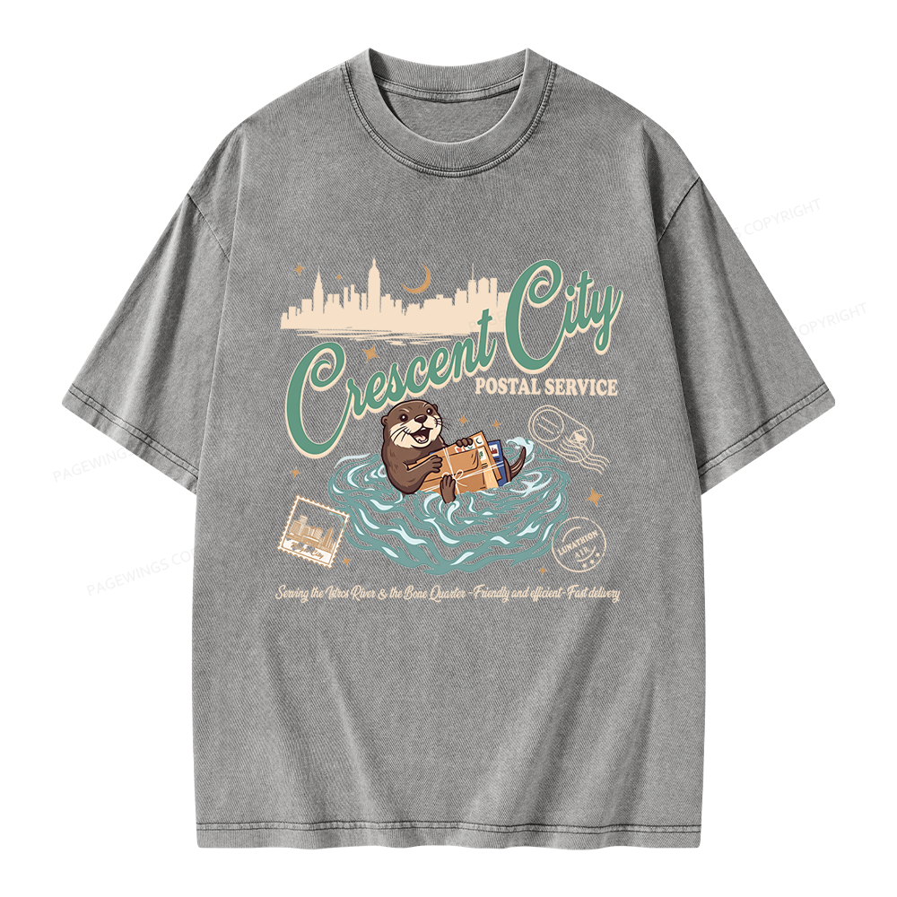 Pagewings Fantasy Book Lover Unisex Washed T-shirt