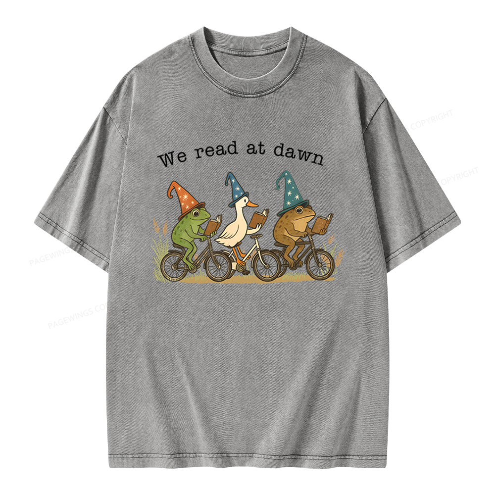 Pagewings Bookish Funny Unisex Washed T-shirt