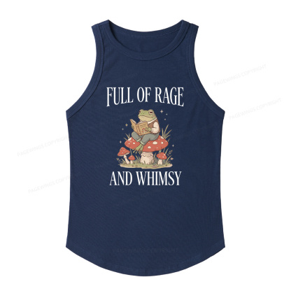 Pagewings Slim Fit Full of Rage and Whimsy Women's Fitted Tank Top 