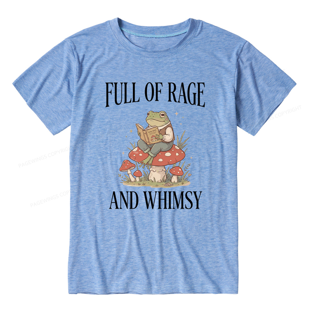 Pagewings Full of Rage and Whimsy  Unisex Heather T-Shirt