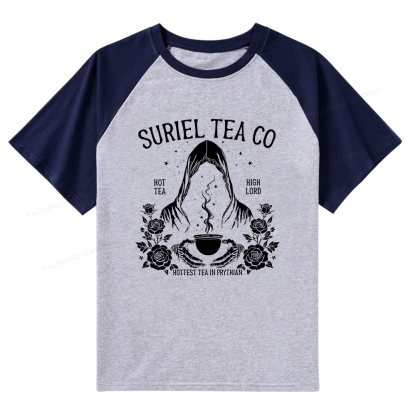 Pagewings Suriel Tea Co Raglan T-shirt