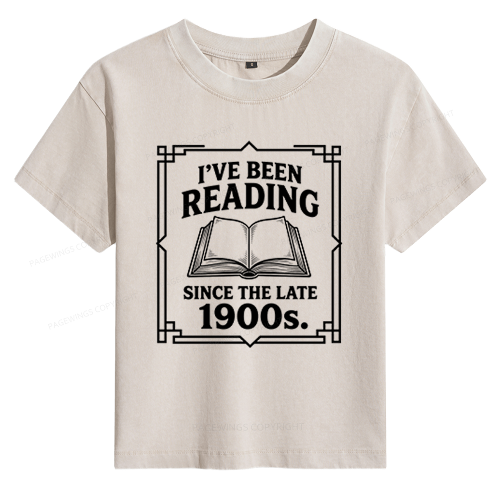 Pagewings I’ve Been Reading Since The Late 1900s Women's Washed T-shirt