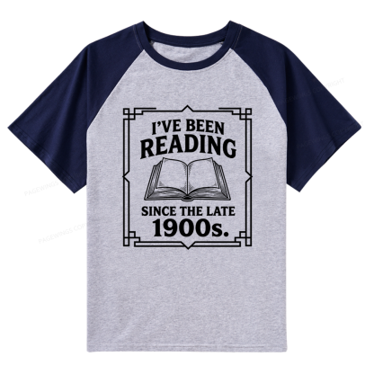 Pagewings I’ve Been Reading Since The Late 1900s Raglan T-shirt
