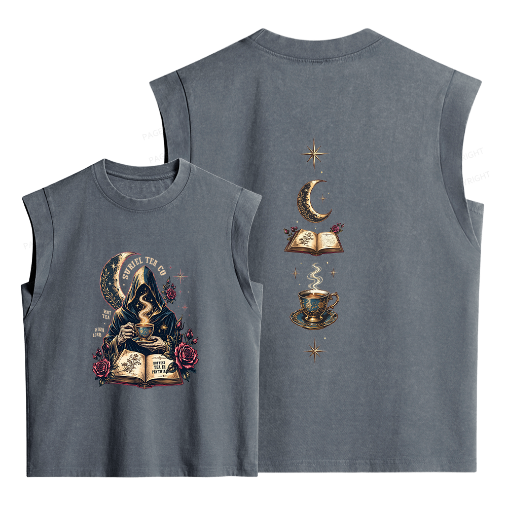 Pagewings Fantasy Reader Women's Washed Tank Top