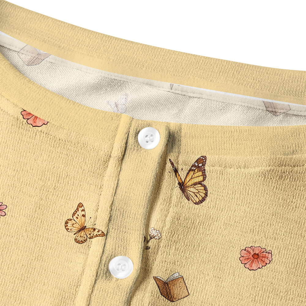 Pagewings Book Lover Crew Neck Cardigan Sweaters