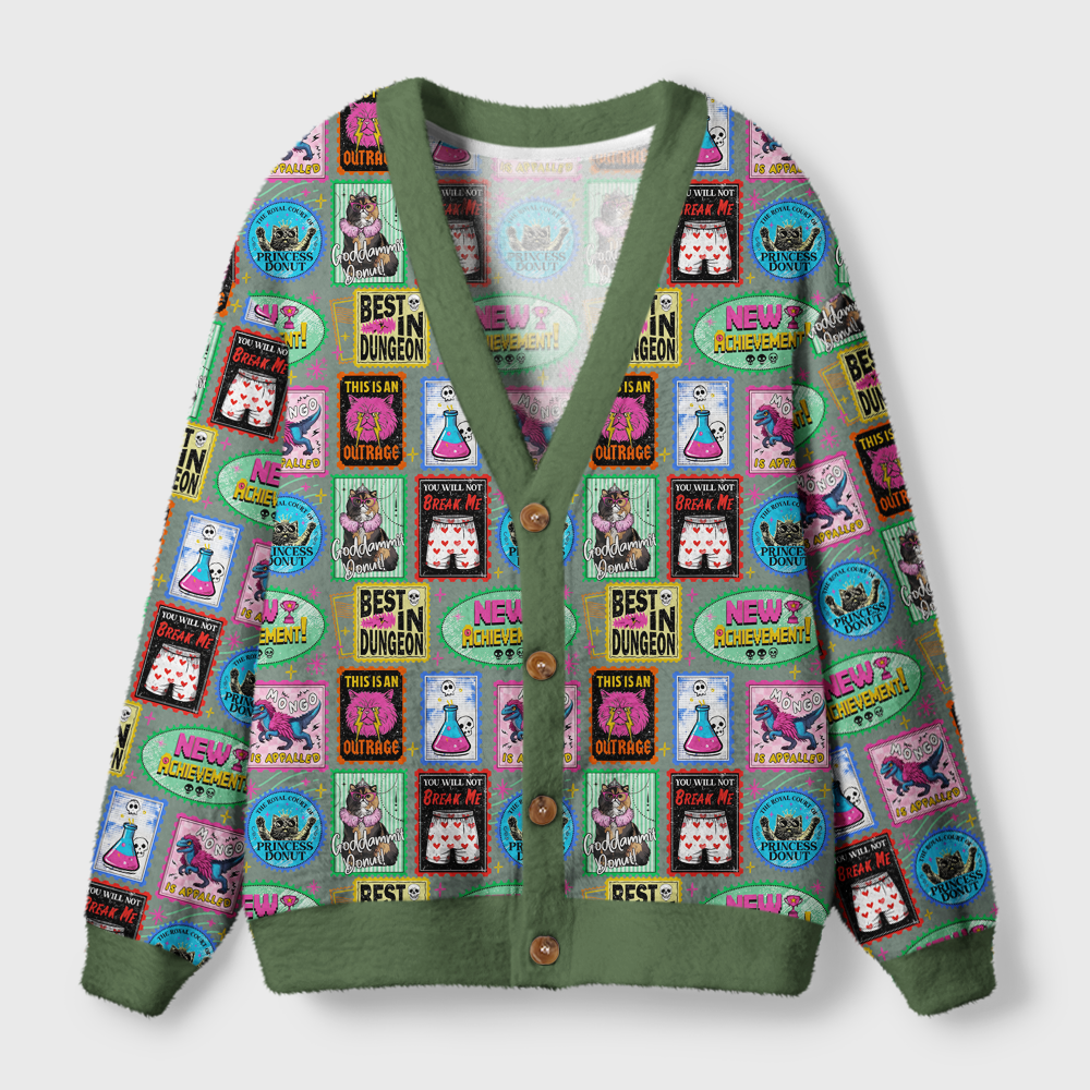 Pagewings Sci-Fi Book Lover Light Knit Unisex Cardigan Sweaters