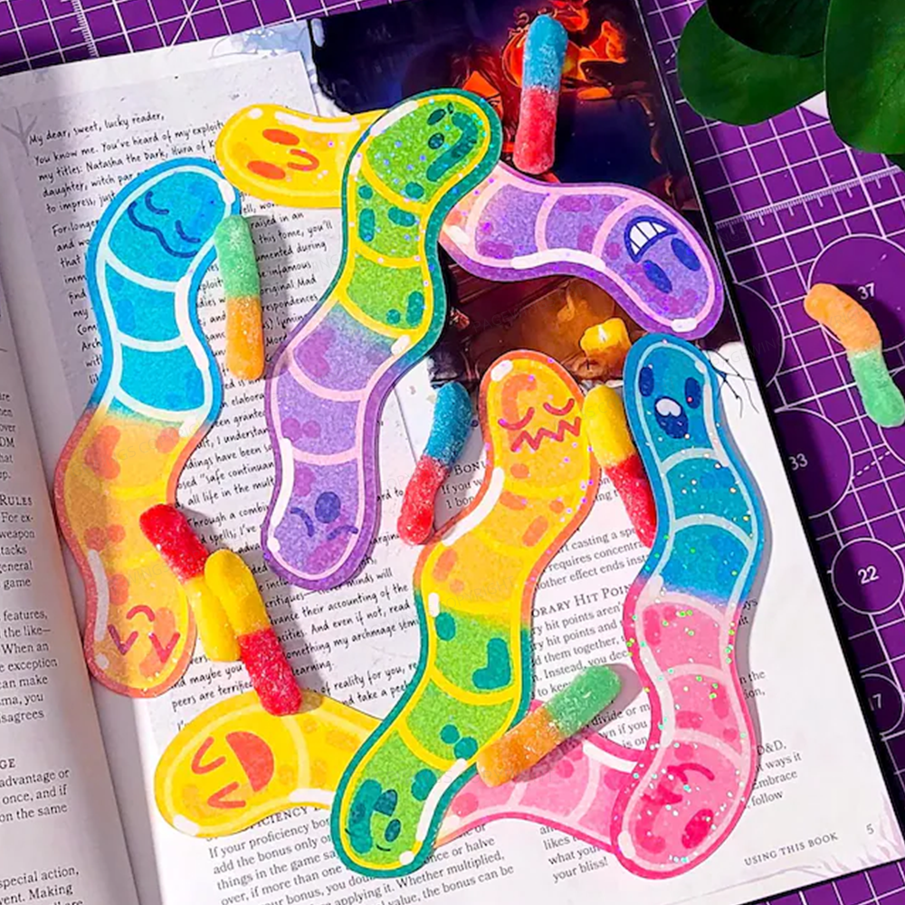 Pagewings Gummy Worm Bookmark