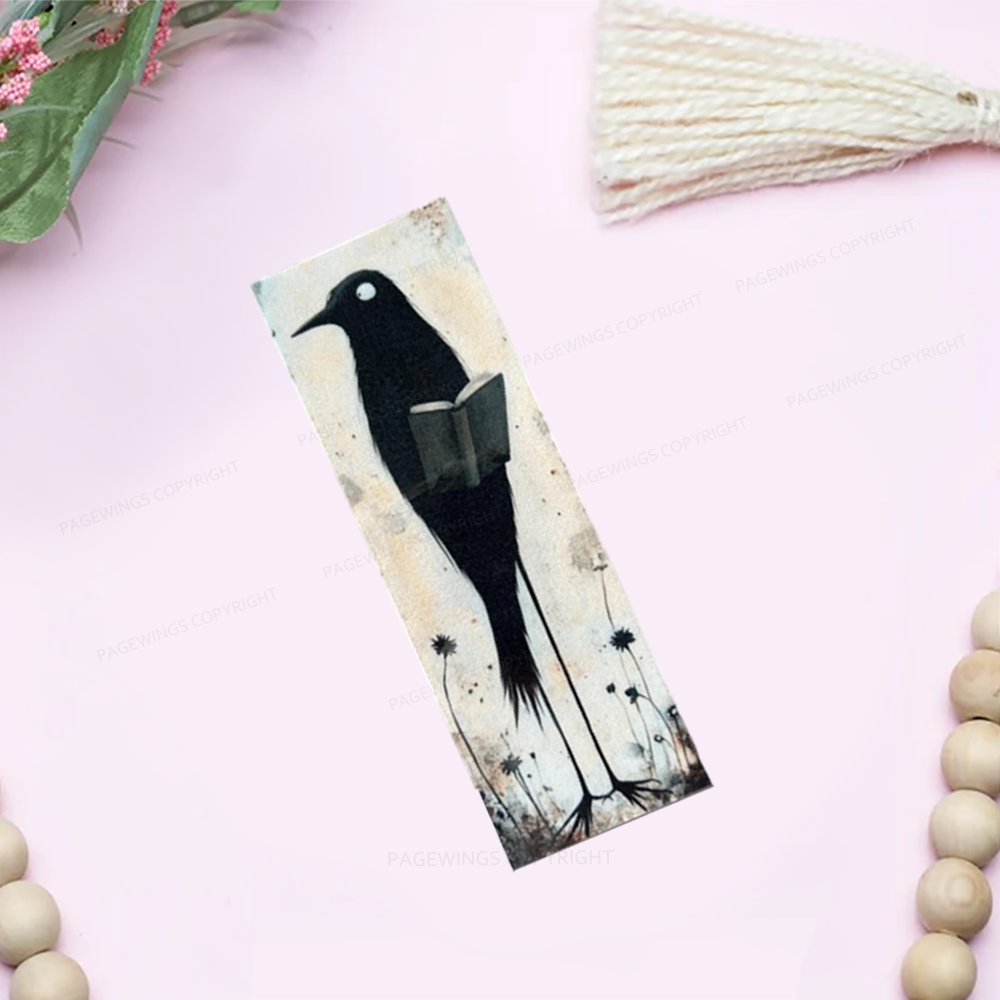 Pagewings Cute Whimsical Crow Bookmark