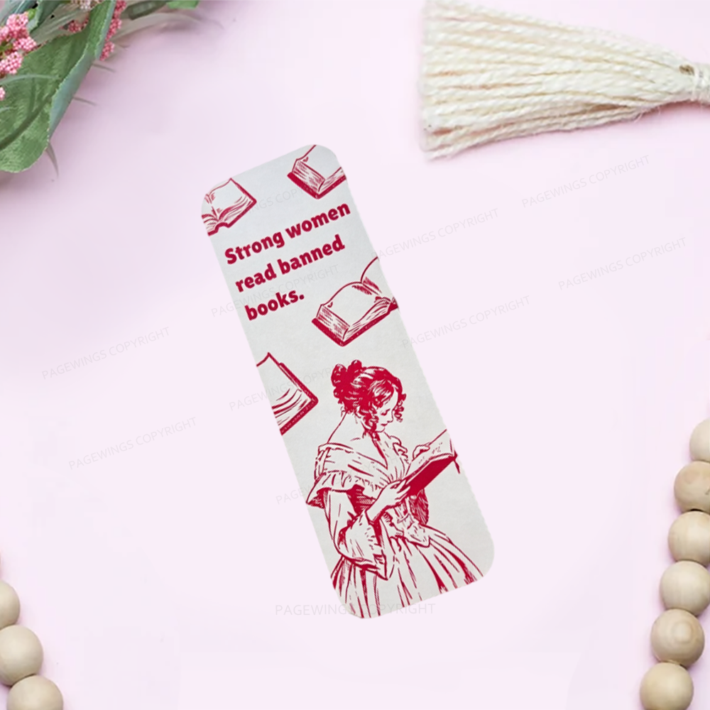 Pagewings Strong Women Read Banned Books Bookmark