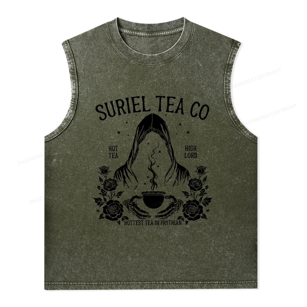 Pagewings Fantasy Reader Unisex Washed Tank Top