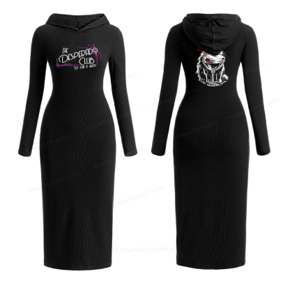15506Pagewings Desperado Club Hooded Knit Dress