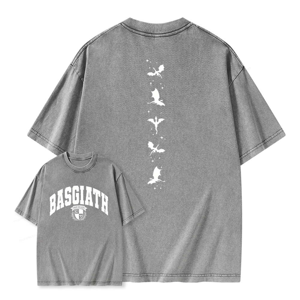 Pagewings Fantasy Bookish Unisex Washed T-shirt