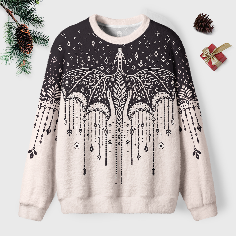 Pagewings Book Dragon Unisex Ugly Light Knit Sweatshirt