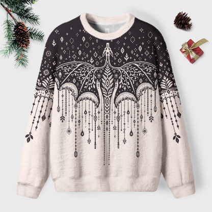 Pagewings Book Dragon Unisex Ugly Light Knit Sweatshirt