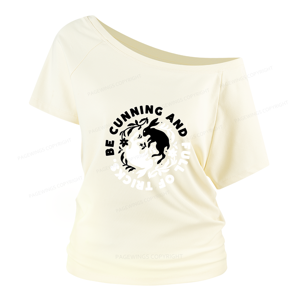 Pagewings Be Cunning And Full Of Tricks Women Off Shoulder T-shirts