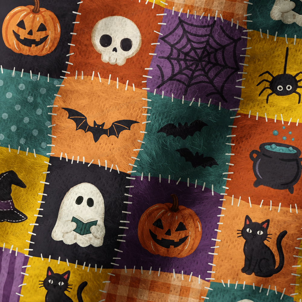 Pagewings Ghosts Love Reading Knit Patterned Beanie