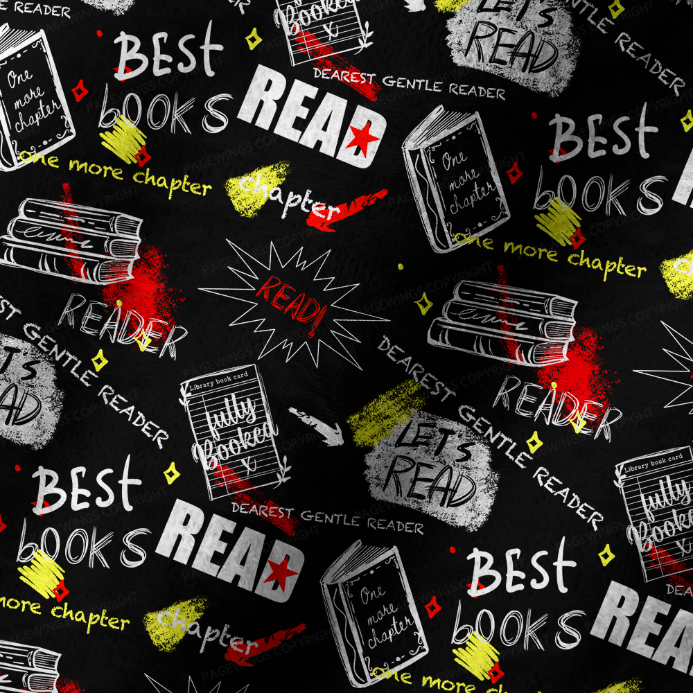 Pagewings Bookish Vibe Knit Patterned Beanie