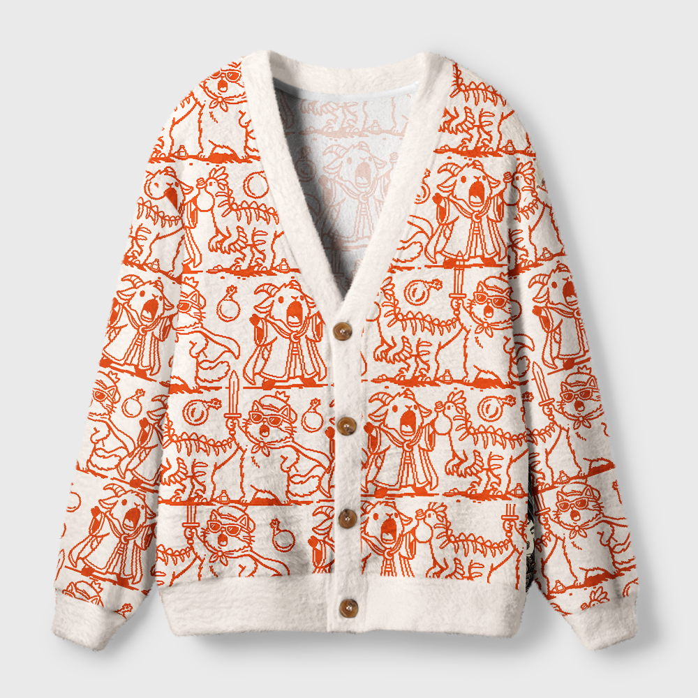 Pagewings Sci Fi Book Lover Light Knit Unisex Cardigan Sweaters