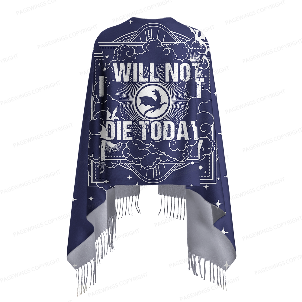 Pagewings Fantasy Bookish Long Fringe Scarf 