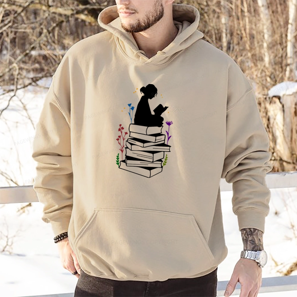 Pagewings Girl Reading Unisex Classic Hoodie