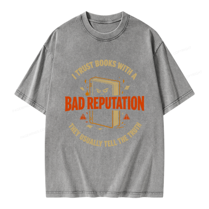 Pagewings Banned Book Unisex Washed T-shirt