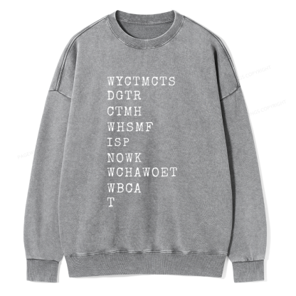 Pagewings Will You Come To My Cottage This Summer Unisex Washed Sweatshirt