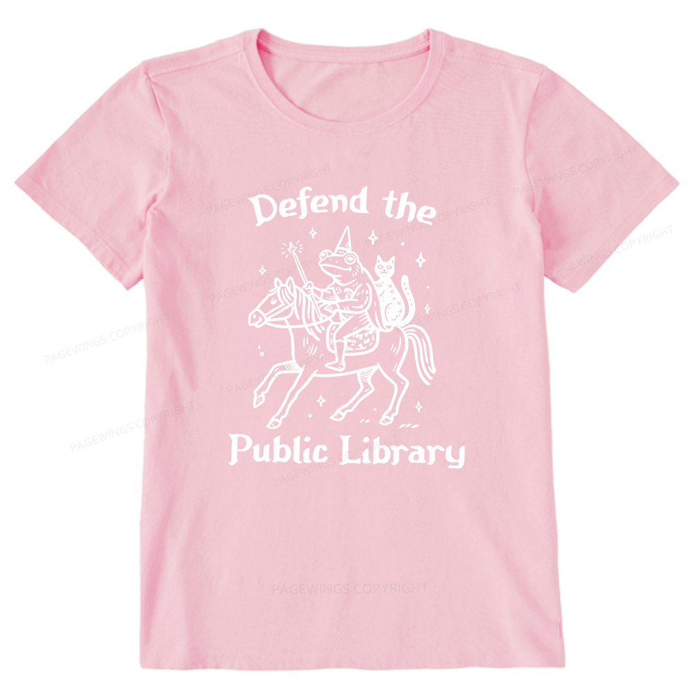 Pagewings Defend the Public Library Unisex Classic T-shirt