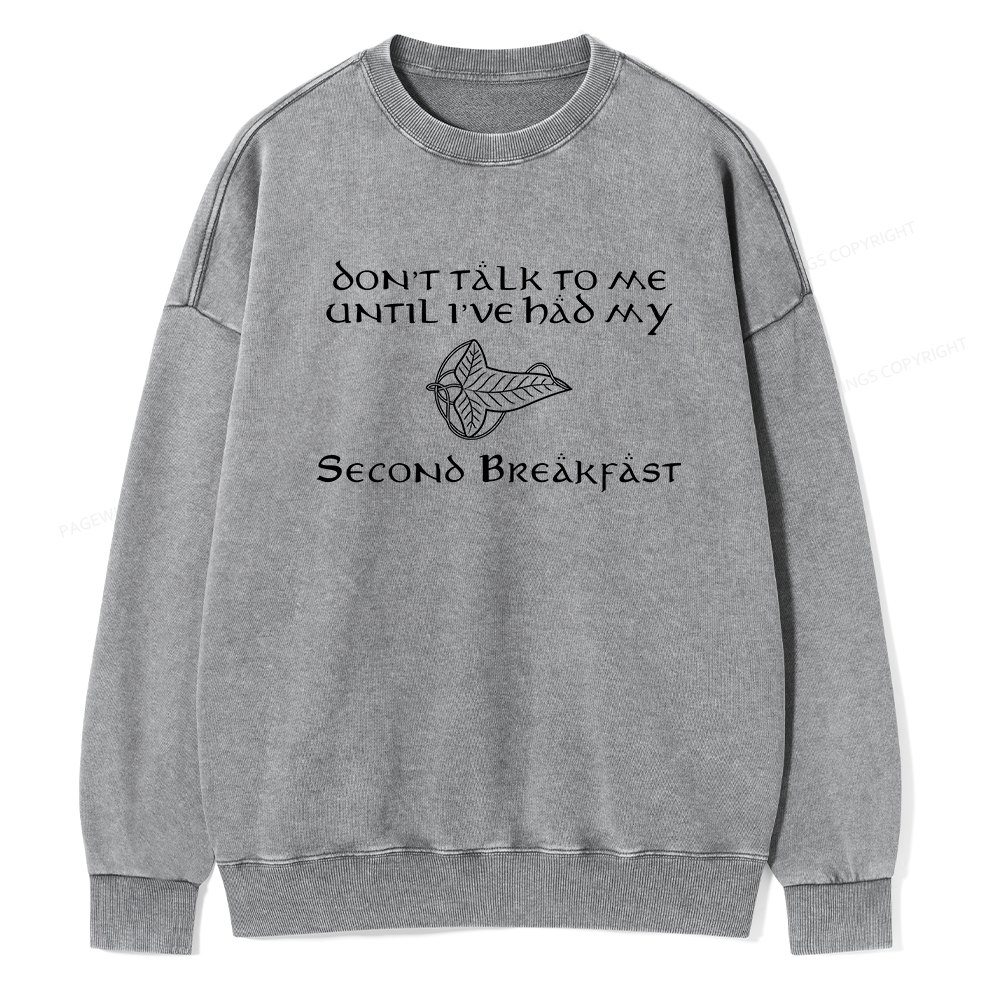 Pagewings Don't Talk To Me Unisex Washed Sweatshirt